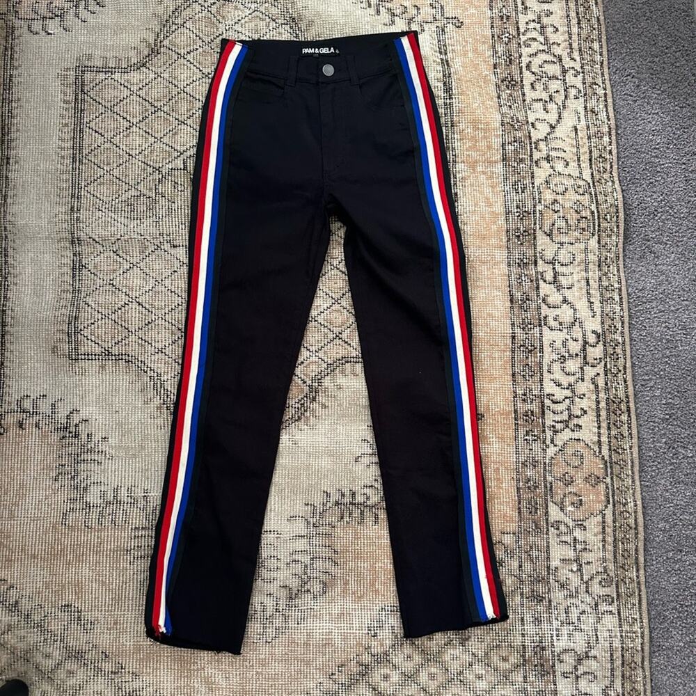 Pam & Gela Cropped Flare Pants NWT
